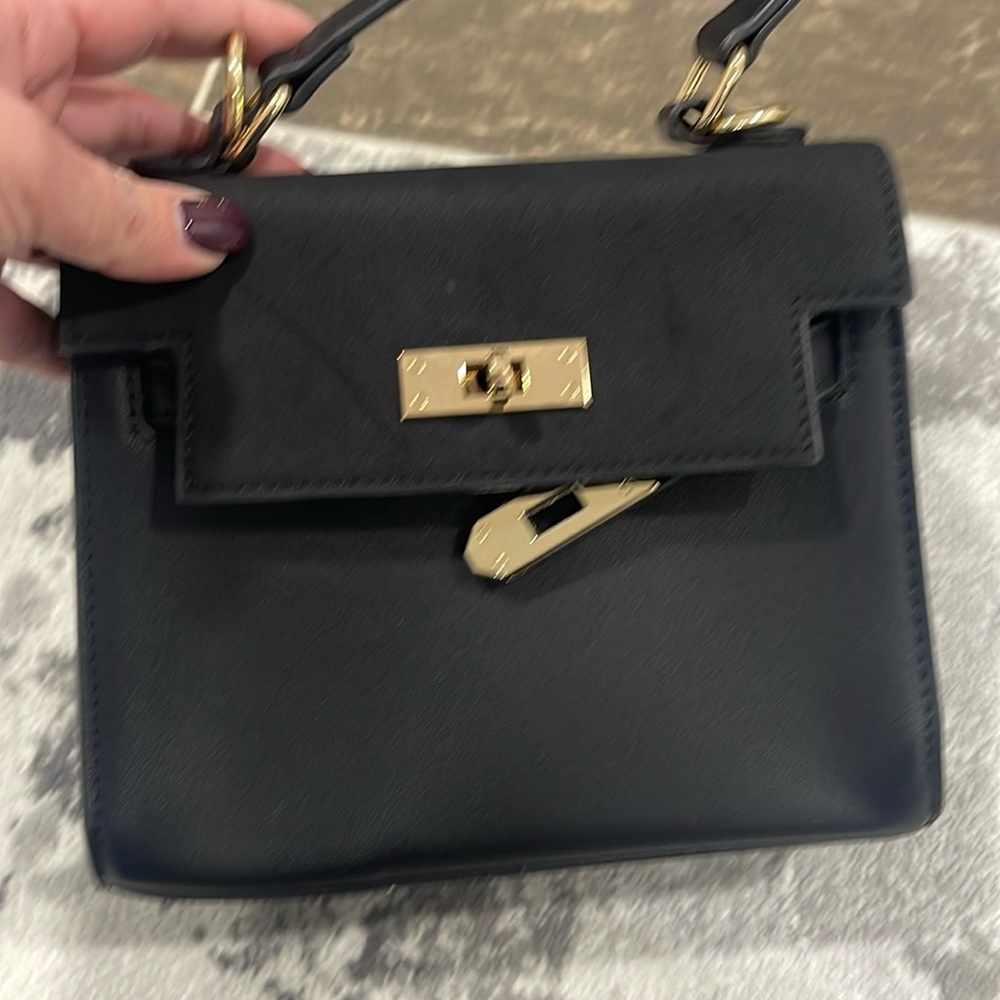Black mini purse.
